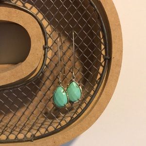 Kendra Scott Earrings - Turquoise and Gold
